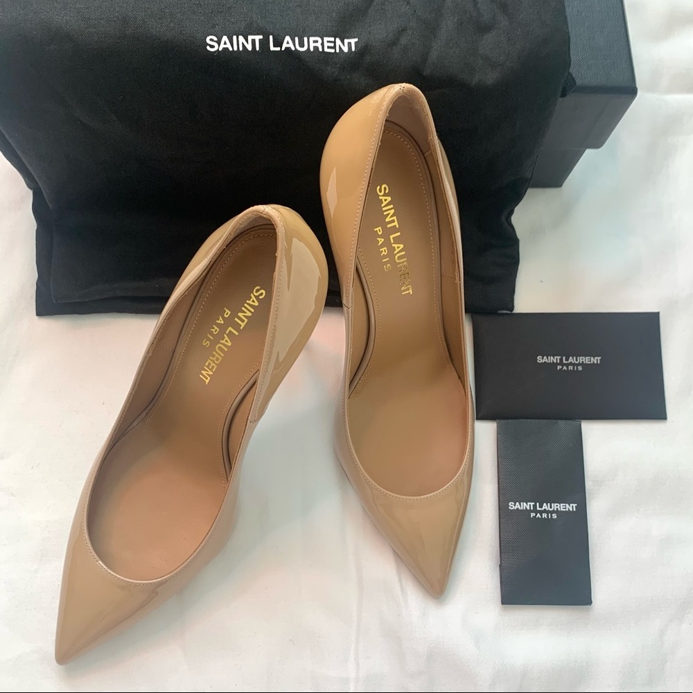 Yves Saint Laurent Women size 35 Nude Pointed Toe Stiletto Pumps
